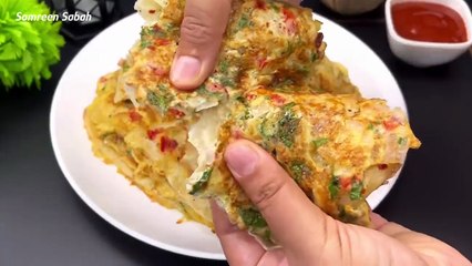 Crispy Egg Paratha｜Healthy Breakfast｜Street Style Egg Paratha Recipe｜Anda Paratha Recipe