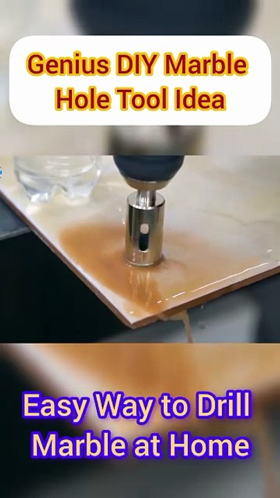 Genius Marble DIY Hole Tool Idea