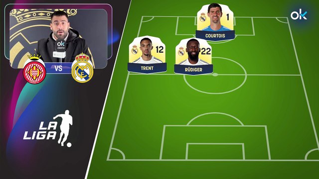 Alineación del Real Madrid contra el Girona: la duda está en Asencio