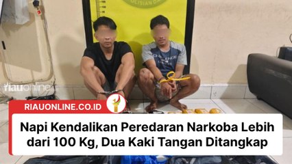 Napi Kendalikan Peredaran Narkoba Lebih dari 100 Kg, Dua Kaki Tangan Ditangkap