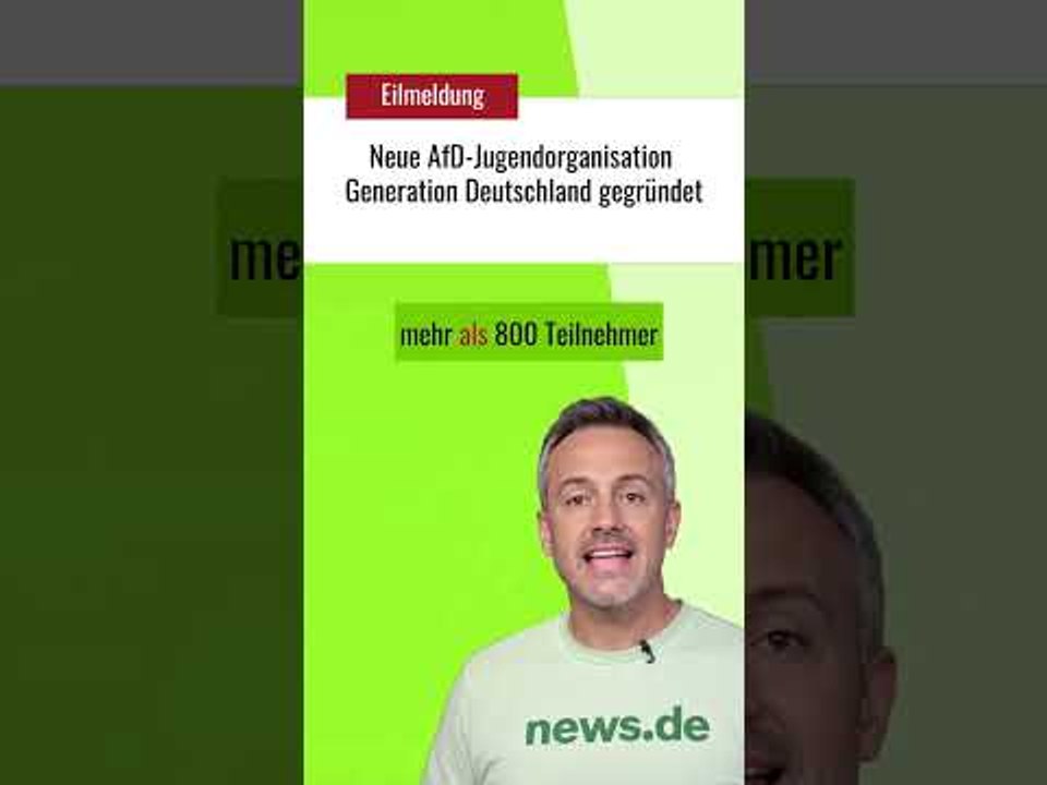 Neue AfD-Jugendorganisation Generation Deutschland gegründet