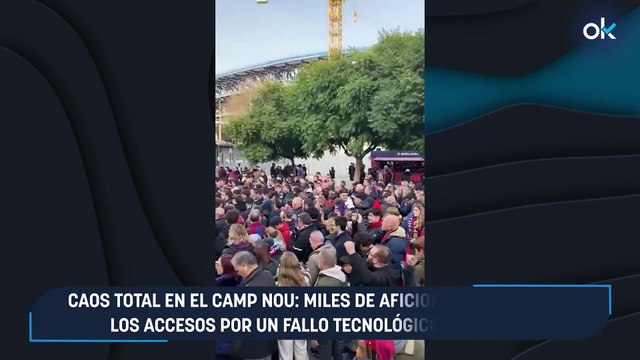 Caos total en el Camp Nou: miles de aficionados colapsan los accesos por un fallo tecnológico del Barça
