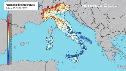 Anomalie delle temperature