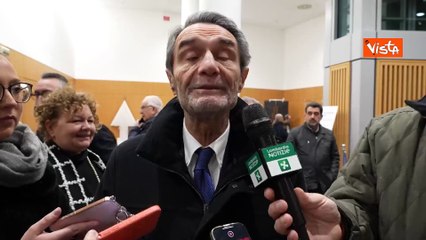 Fontana inaugura iniziative natalizie Lombardia: "Vorremmo una festa all'insegna di gioia e pace"