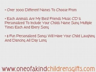 Animals Are My Best Friends - Personalized Music CD
