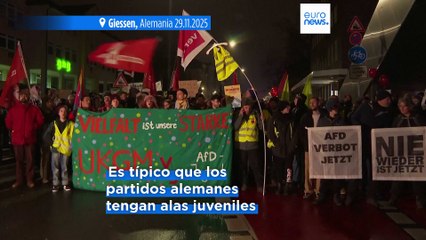 Protestas masivas contra la reunión fundacional de las juventudes de AfD en Alemania