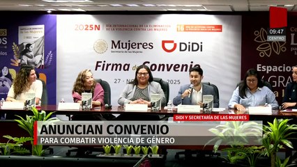 Didi firma convenio con la Secretaría de las Mujeres para combatir la violencia de género