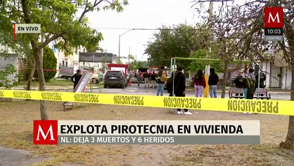 Retiran escombros tras explosión en Pesquería; reportan 3 muertos y 6 heridos