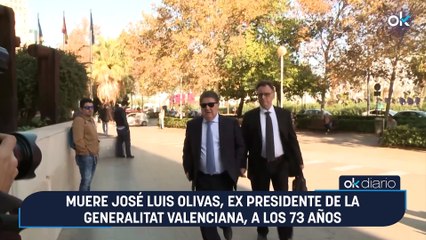 Muere José Luis Olivas, ex presidente de la Generalitat Valenciana, a los 73 años