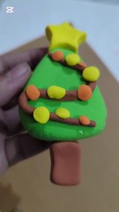 Super light clay different craft ideas / super clay Christmas tree craft