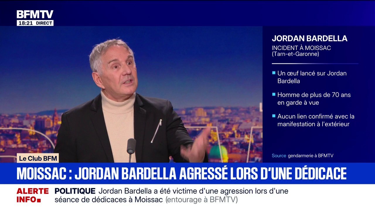 Agression de Jordan Bardella lors d'une dédicace: "Le fait de faire ça, c'est faire monter encore plus le Rassemblement national", estime Patrick Vignal, ancien député Renaissance