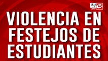 UUD violento: festejos estudiantiles terminan con decenas de heridos y detenidos