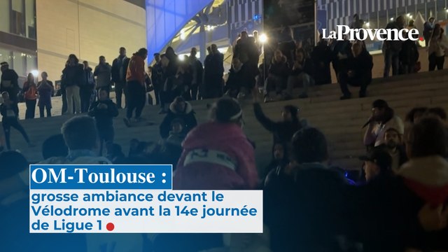 OM-Toulouse : grosse ambiance devant le Vélodrome avant la 14e journée de Ligue 1