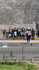 Palmeirenses cantam e vibram em Lima