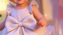 Cute baby girls with beautiful outfits