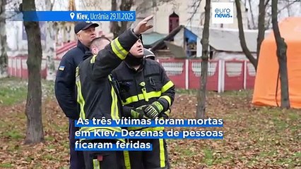 Rússia lança cerca de 600 drones num ataque noturno contra a Ucrânia, matando três pessoas