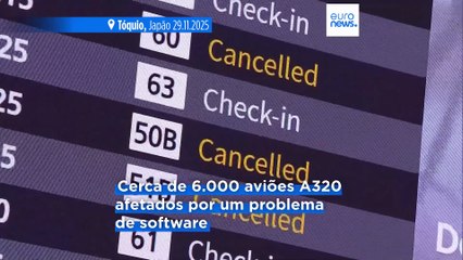 Milhares de aviões Airbus imobilizados após deteção de software defeituoso
