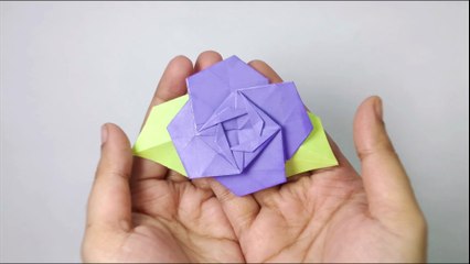 Paper Flower Art 🌸 How to Fold This Beautiful Origami Rose