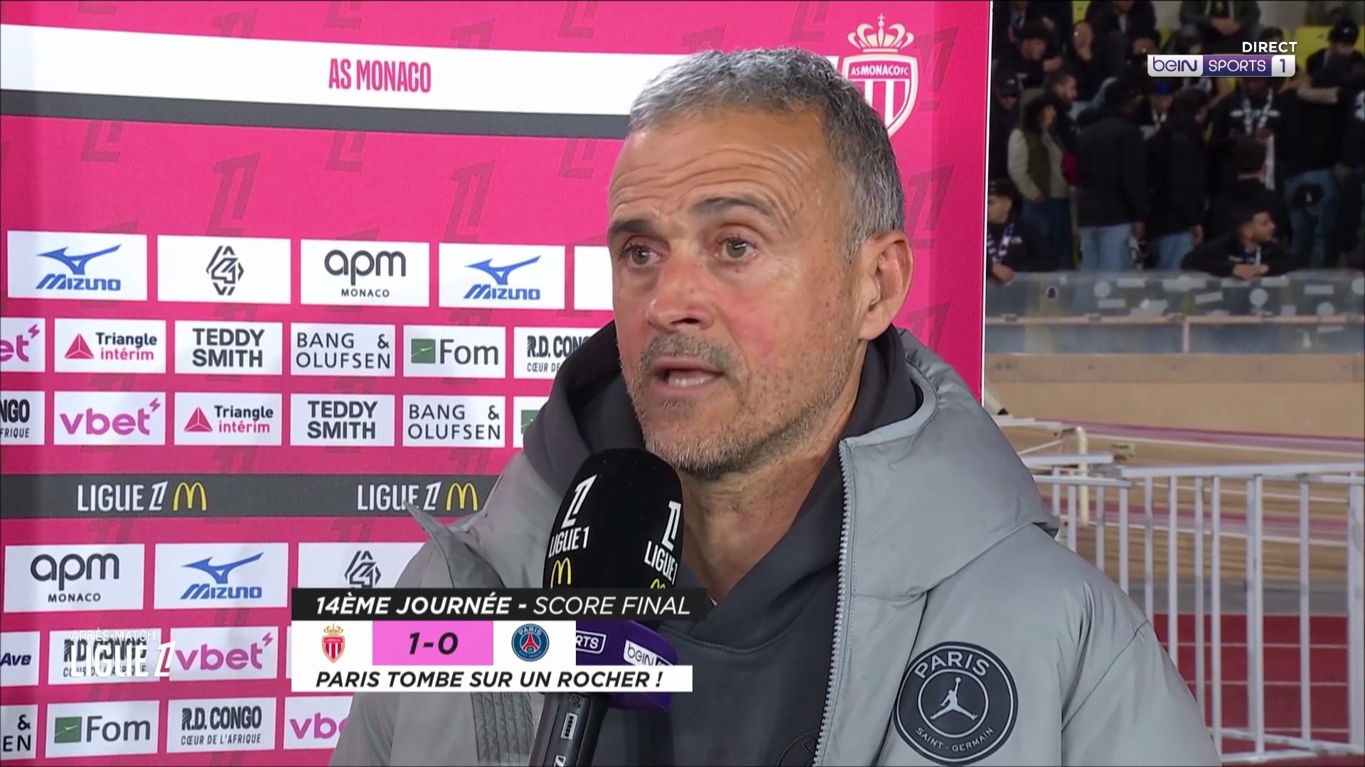 Luis Enrique : "Chevalier a eu beaucoup de chance"