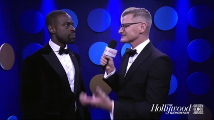 Sterling K. Brown Talks Being in 'Black Panther' | Golden Globes 2018
