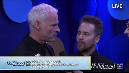 Martin McDonagh and Sam Rockwell Talk 'Three Billboards Outside Ebbing, Missouri' Wins | Golden Globes 2018