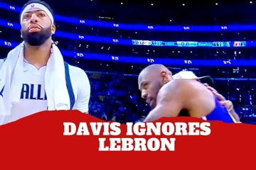 Anthony Davis completely ignores LeBron James, and their friendship could be over
