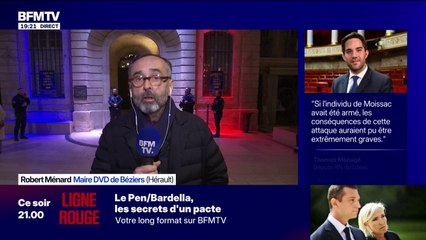Agression de Jordan Bardella: "Je suis sidéré de la violence que prend le débat politique", déclare Robert Ménard, maire DVD de Béziers