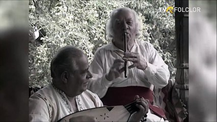 Marin Cotoanta si Marin Chisar - Instrumental cobza si fluier (arhiva TVR)