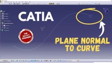 CATIA | How to Create a Plane Normal to Curve