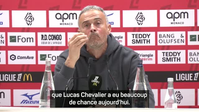 PSG - Luis Enrique : Chevalier a eu beaucoup de chance