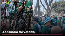Final da Libertadores tem ‘cemitério’ de cintos na entrada do estádio