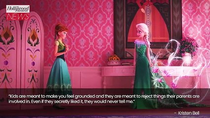 Kristen Bell Admits Her Kids Aren't Into 'Frozen,' But Appreciate "They Can Go to College Because of it" | THR News Video
