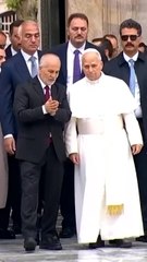 Pope Leo XIV tours the iconic Blue Mosque for a moment of prayer during his trip to Turkey