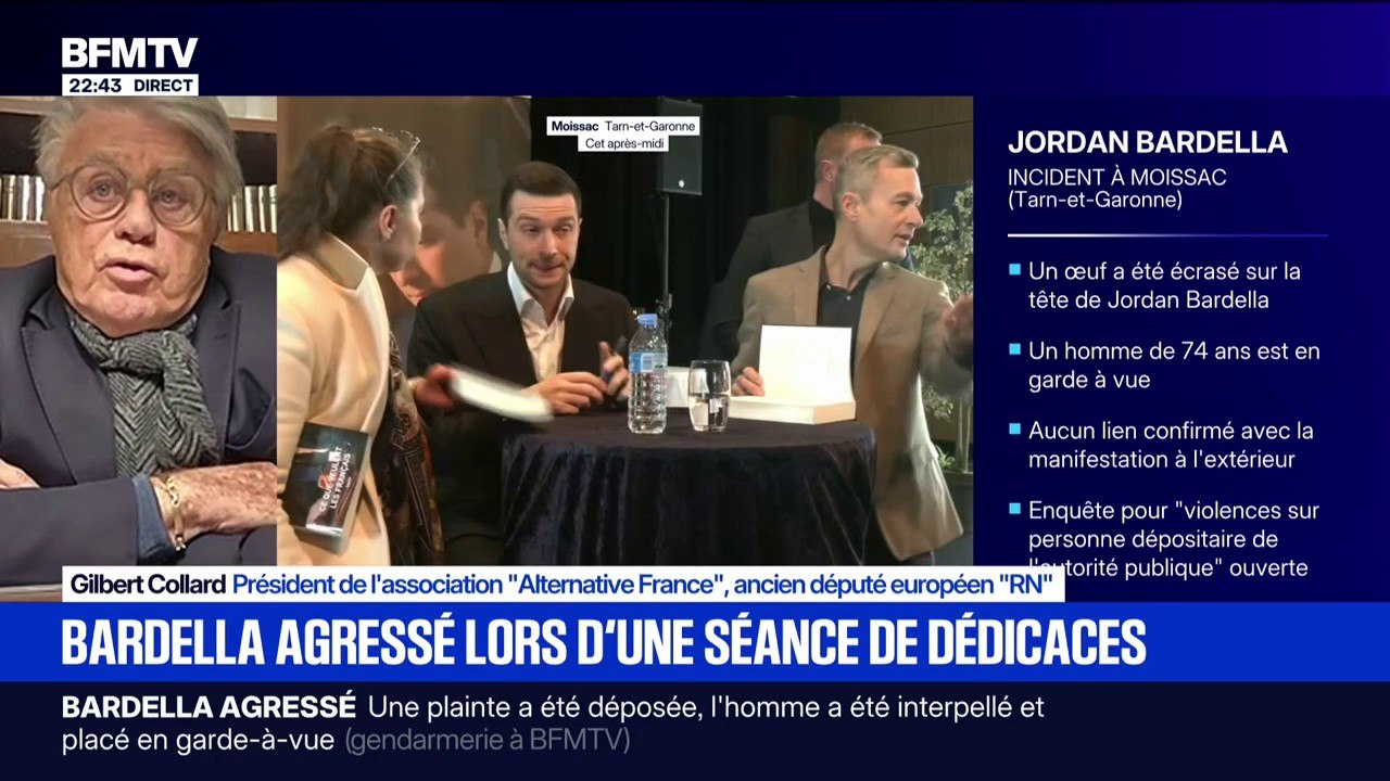 Agression de Jordan Bardella: pour Gilbert Collard, ancien député européen RN, "cela peut provoquer des incitations à d'autres formes de violence"
