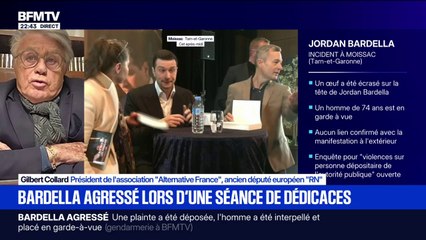 Agression de Jordan Bardella: pour Gilbert Collard, ancien député européen RN, "cela peut provoquer des incitations à d'autres formes de violence"