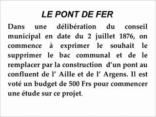 LE PONT DE2 FER LES ARCS SUR ARGENS