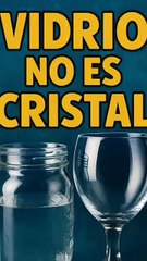 El vidrio NO es sólido… ni cristal