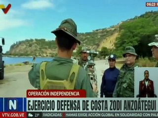 ZODI Anzoátegui se desplegó para realizar ejercicios de Defensa de Costa