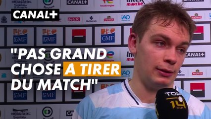 Ugo Seunes abattu après la défaite du Racing à Toulouse