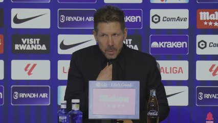 Rueda de prensa de Simeone tras la victoria ante el Real Oviedo