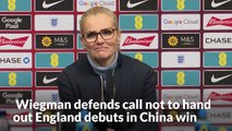 Sarina Wiegman defends call not to hand out England debuts in China thrashing