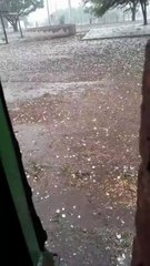 Fuerte granizada afectó a El Tala y generó anegamientos y daños materiales