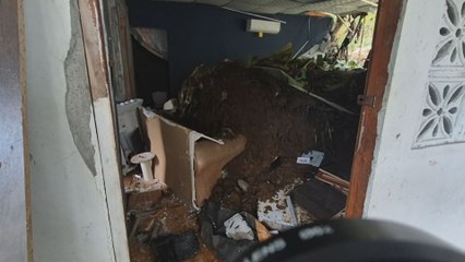 Varias casas afectadas por deslizamiento de tierra en Colón