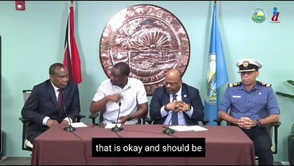 MILITARY HELICOPTER LANDS IN TOBAGO