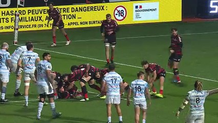 TOP 14 - Essai de Wilfried HULLEU (R92) - Stade Toulousain - Racing 92