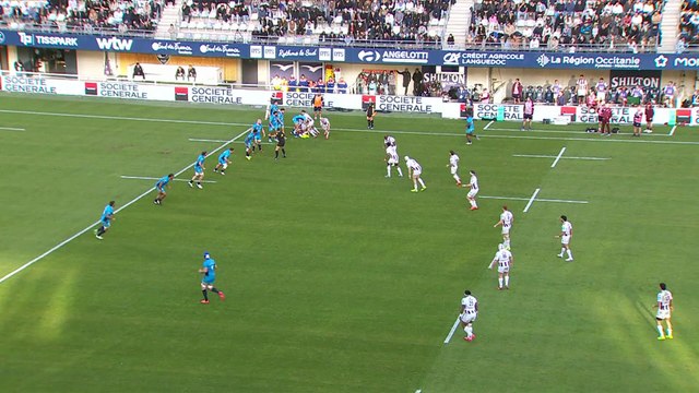 TOP 14 - Essai de Maxime LAMOTHE (UBB) - Montpellier Hérault Rugby - Union Bordeaux-Bègles