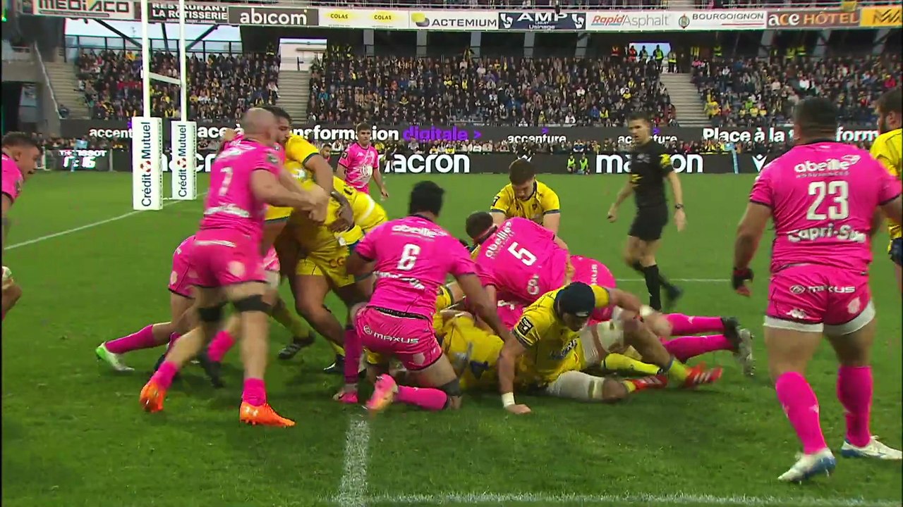 TOP 14 - Essai de Baptiste JAUNEAU 2 (ASM) - ASM Clermont - Stade Français Paris
