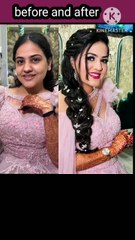 Before and after transformation looks with jewellery and hairstyling ideas