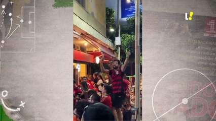 Torcedores do Flamengo comemoram o título no Rio de Janeiro