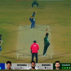 Pak vs sirlanka tri series t20 final match ist inning highlights